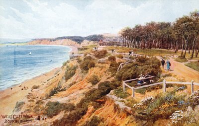 Passeggiata sulla scogliera ovest, Bournemouth da Alfred Robert Quinton